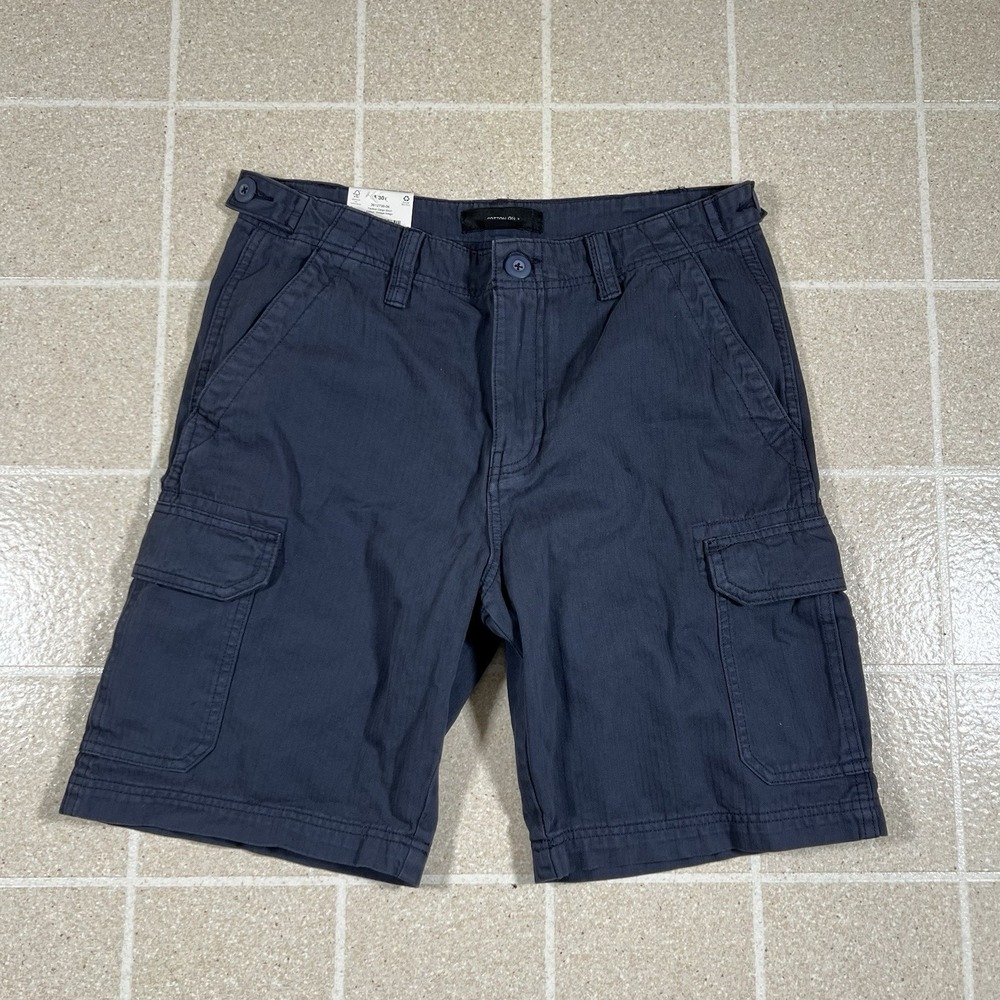 NWT Cotton On Navy Blue Tactical Cargo Shorts Size 30 Military Paratrooper